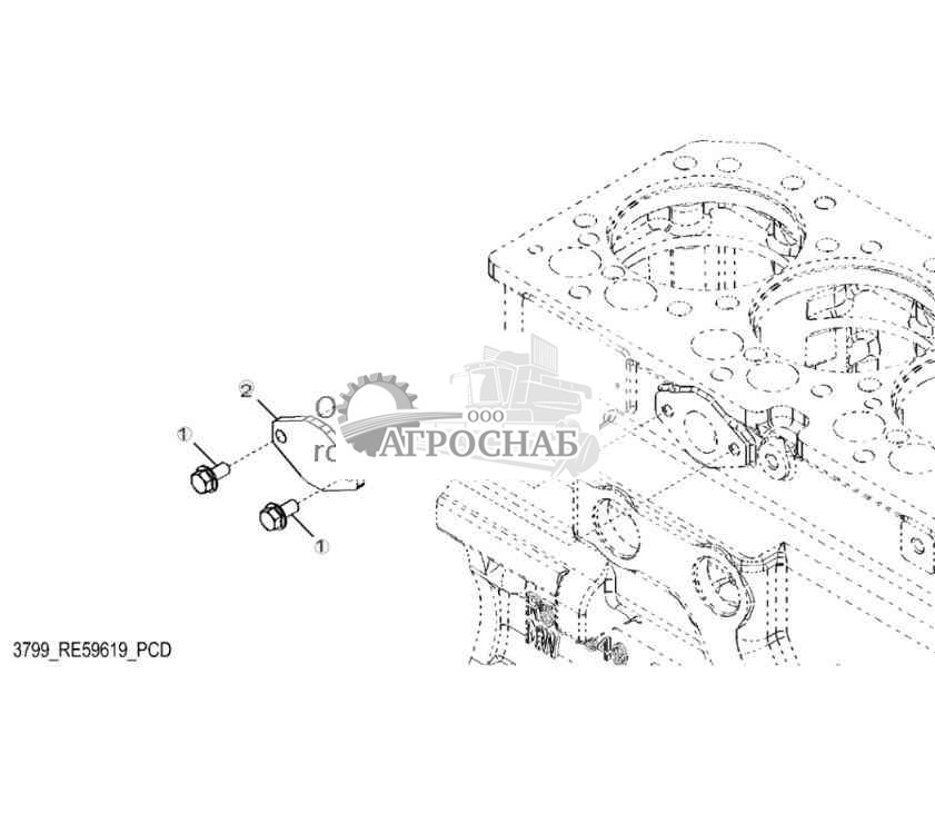 3799 Крышка перекач. топл. насоса 